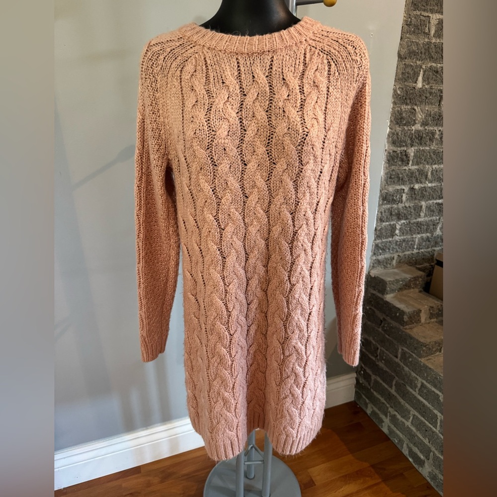 Simons Pink Cable Knit Tunic